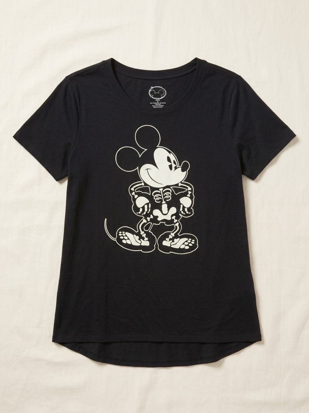 Disney Mickey Mouse Halloween Graphic T-Shirt Size XL Glow In The Dark